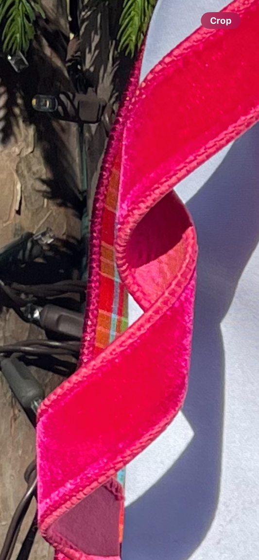 1inch Velvet Ribbon by the yard
